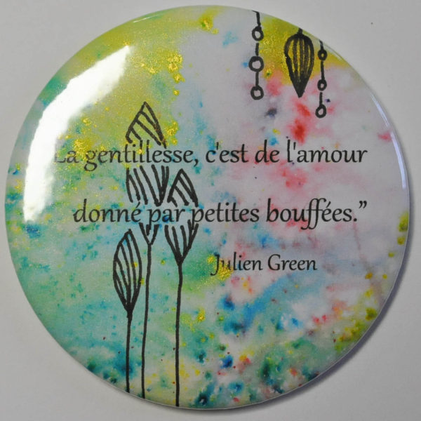 Miroir de poche, citation de Julien Green